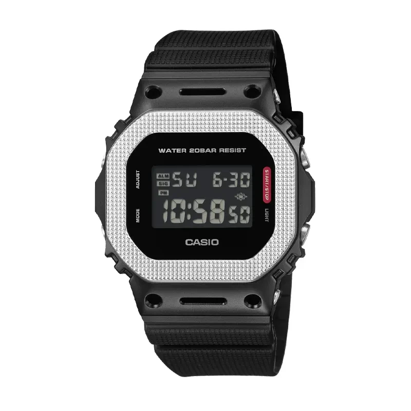 Casio G-Shock Black Metal Bezel Digital Men’s Watch- GM-5600BM-1